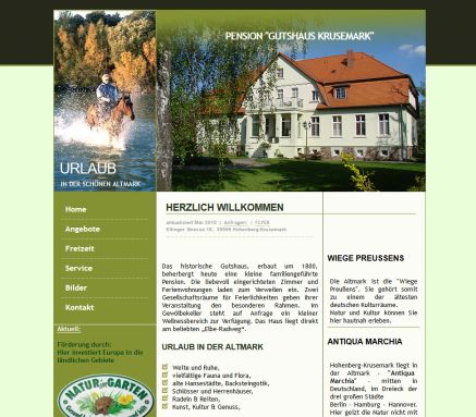 Pension Gutshaus Krusemark Erfahrung Pension Gutshaus Krusemark Öffnungszeit