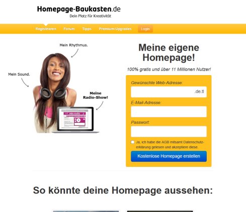 Kostenlose Homepage erstellen   100% gratis! webme GmbH öffnungszeit