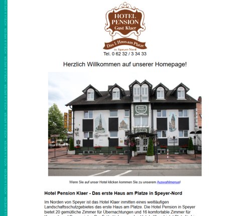 Hotel Speyer | Pension Speyer | Hotel Klaer Speyer  öffnungszeit