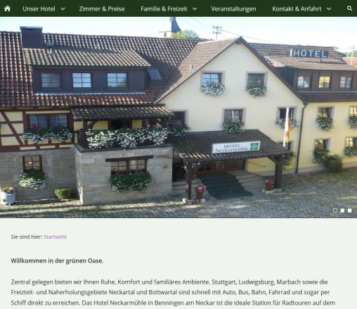 Anja Rath Hotel Garni Hotel Garni Neckarmühle Hotel Neckarmühle Benningen | Herzlich willkommen Erfahrung Anja Rath Hotel Garni Hotel Garni Neckarmühle Hotel Neckarmühle Benningen | Herzlich willkommen öffnungszeit