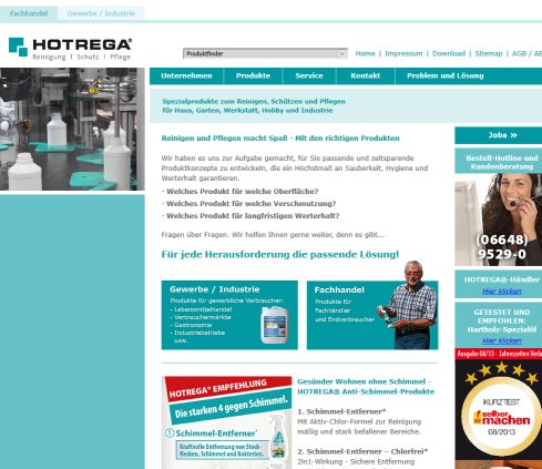 HOTREGA   Reinigung  Schutz und Pflege für Haushalt und Gewerbe HOTREGA® GmbH öffnungszeit