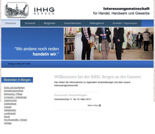 IHHG BERGEN .:. Gewerbeschau Erfahrung IHHG BERGEN .:. Gewerbeschau Öffnungszeit