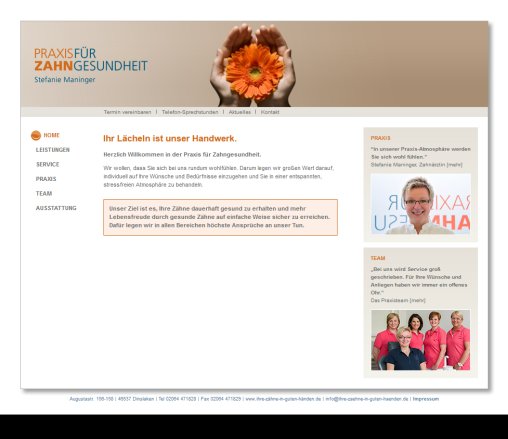 Home   Praxis f&uuml;r Zahngesundheit   Stefanie Maninger  &ouml;ffnungszeit