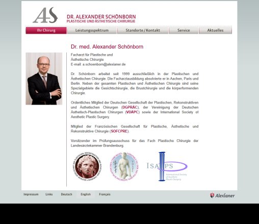 Dr Alexander Schonborn Chirurgie Potsdam