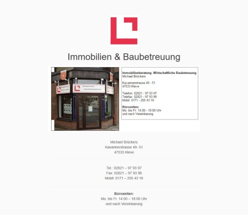 Immobilien Niederrhein Wirtschaftliche Baubetreuung Michael Brückers Erfahrung Immobilien Niederrhein Wirtschaftliche Baubetreuung Michael Brückers Öffnungszeit