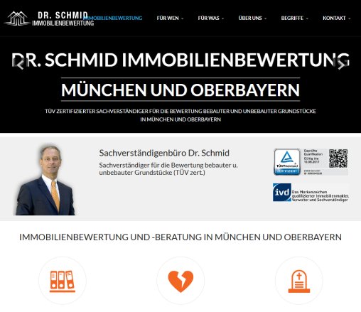 Immobilienbewertung München. Sachverständigenbüro Dr. Schmid  öffnungszeit