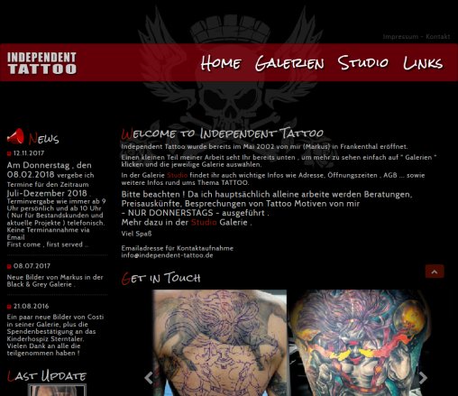 www.independent tattoo.de  öffnungszeit