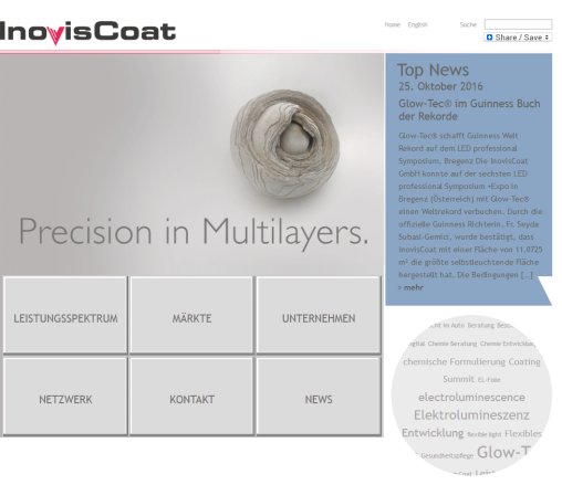 Beschichtung  multiple Beschichtung  Multilagen  Mehrfachbeschichtung  Service  Technologie » InovisCoat InovisCoat GmbH &ouml;ffnungszeit
