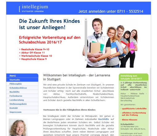 Nachhilfe | Prüfungsvorbereitung | Internat | Unterricht    Intellegium   Privatschule Stuttgart Intellegium GmbH öffnungszeit