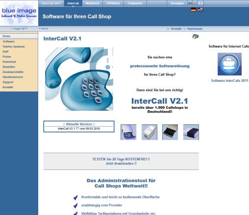 InterCall   Software für Callshops blue image GmbH öffnungszeit