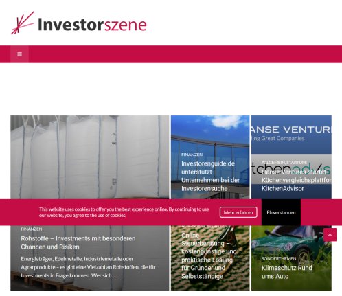 Investorszene | Magazin für Gründer und Investoren Erfahrung Investorszene | Magazin für Gründer und Investoren Öffnungszeit