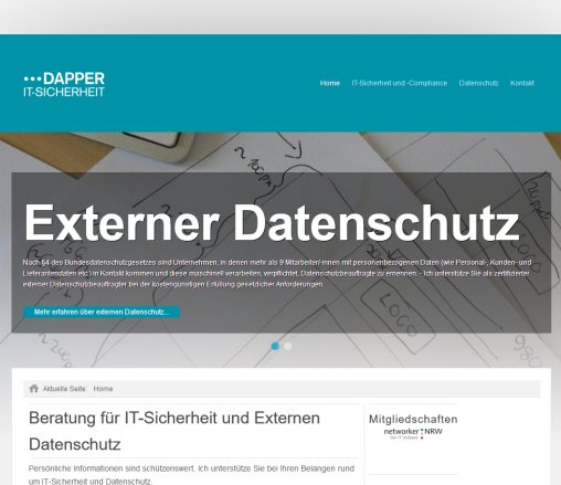 Home   IT Sicherheit und Datenschutz Reiner Dapper aus Wülfrath  öffnungszeit