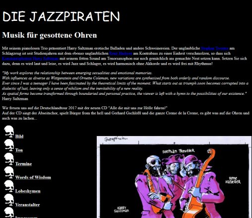 DIE JAZZPIRATEN  öffnungszeit