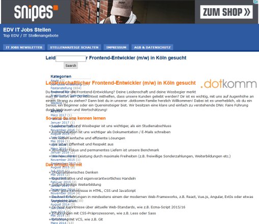 IT Jobs EDV Stellen Erfahrung IT Jobs EDV Stellen Öffnungszeit