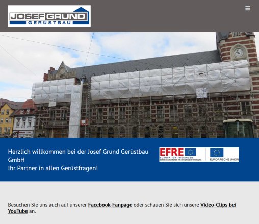 Gerüstbau   Josef Grund Gerüstbau GmbH Josef Grund Gerüstbau GmbH öffnungszeit