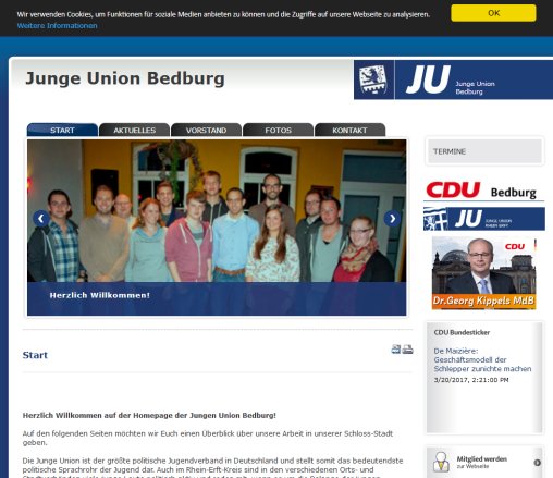 JU Bedburg   Startseite   Aktuelle Mitteilungen  öffnungszeit