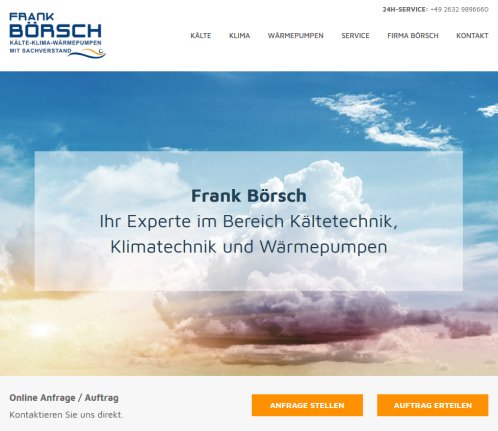 Startseite   Nickenich Andernach | Kälte Klima Wärmepumpen | Frank Börsch  öffnungszeit