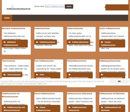 kaffeemaschineshop24.de Erfahrung kaffeemaschineshop24.de Öffnungszeit