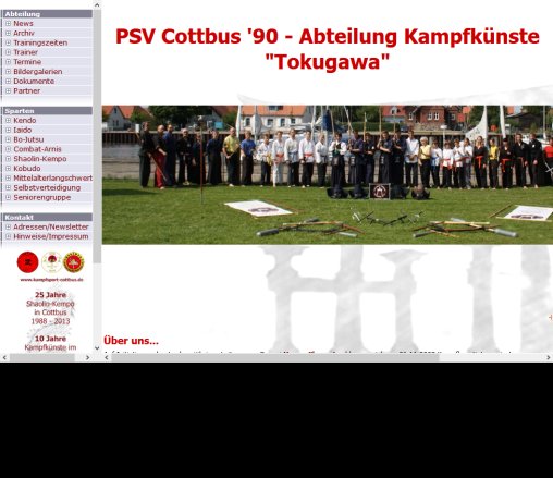 PSV Cottbus '90 e.V. Abteilung Kampfkünste PSV Cottbus '90 e.V. Abteilung Kampfkünste