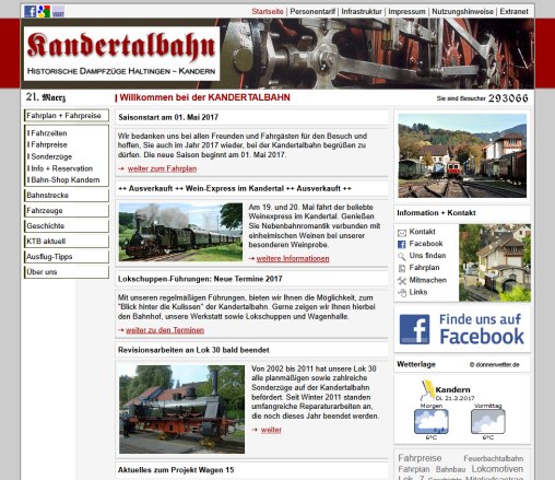 KANDERTALBAHN   Museumsbahn Haltingen   Kandern   s' Chanderli  &ouml;ffnungszeit