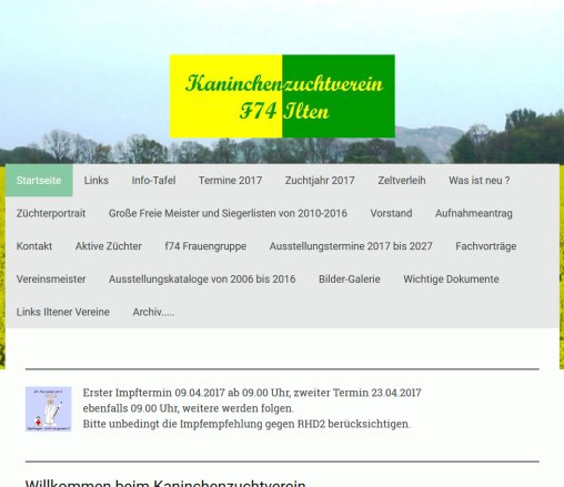 Kaninchenzuchtverein F74 Ilten   Kaninchenzuchtverein F74 Ilten  öffnungszeit