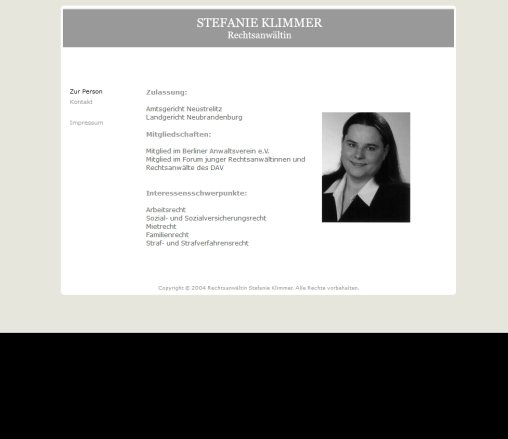 Rechtsanwältin Stefanie Klimmer  öffnungszeit
