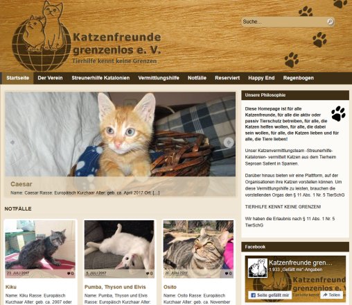 Katzenfreunde Grenzenlos E.V. › Tierhilfe kennt keine Grenzen Erfahrung Katzenfreunde Grenzenlos E.V. › Tierhilfe kennt keine Grenzen öffnungszeit