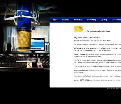 Key West Music Musikproduktion Casting Shop Key West Music Erfahrung Key West Music Musikproduktion Casting Shop Key West Music Öffnungszeit