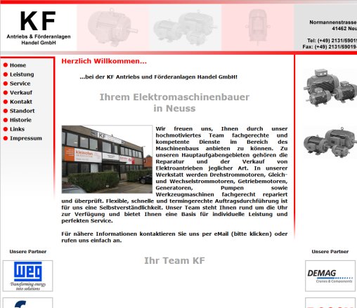 KF Antriebs Förderanlagen Handel GmbH KF Antriebs Förderanlagen Handel GmbH Erfahrung KF Antriebs Förderanlagen Handel GmbH KF Antriebs Förderanlagen Handel GmbH Öffnungszeit