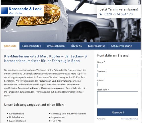 Karosserie und Lack Kupfer &ouml;ffnungszeit