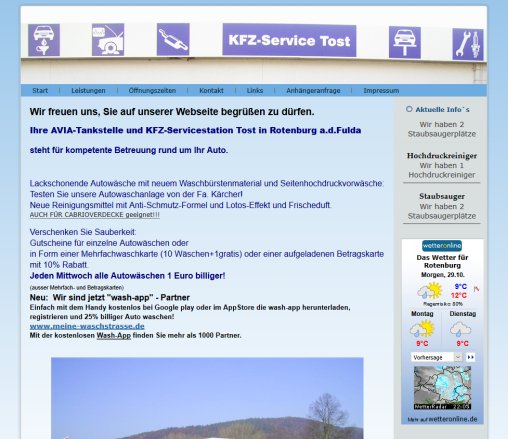 KFZ Service Tost Start Erfahrung KFZ Service Tost Start Öffnungszeit