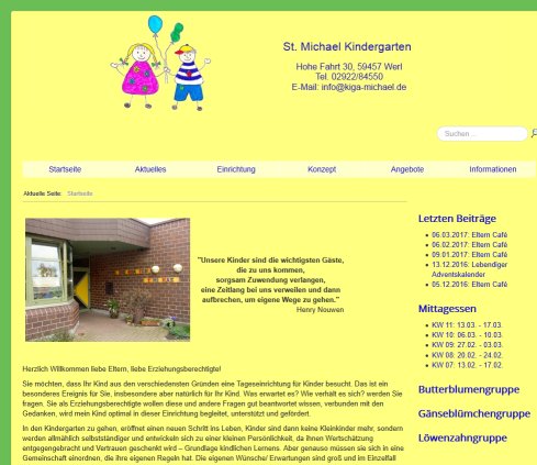 St. Michael Kindergarten   Startseite  öffnungszeit