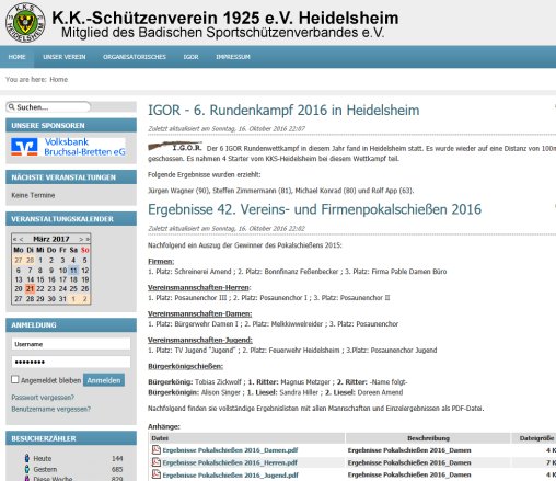 Kleinkaliber Schützenverein 1925 e.V. Heidelsheim   Kleinkaliber Schützenverein 1925 e.V. Heidelsheim  öffnungszeit