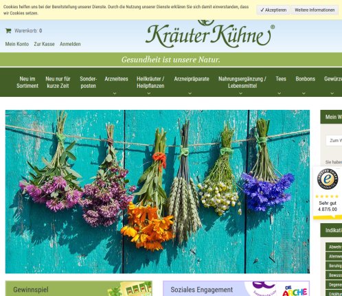 Heilkräuter  Heilpflanzen und vieles mehr...   Kräuter Kühne  öffnungszeit