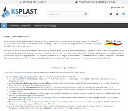 KSplast   Sichthüllenproduktion KSplast e.K. öffnungszeit