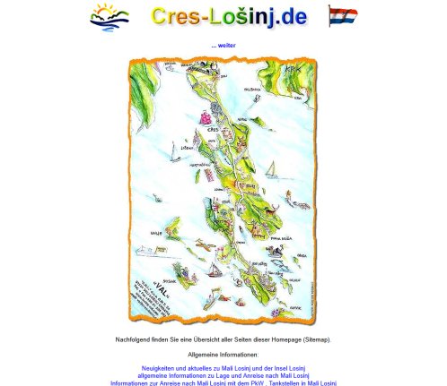 Insel Losinj   Perle der Adria * www.insel losinj.de * www.mali losinj.de * Infos über Mali Losinj   Veli Losinj  Cres  Nerezine und Meer ...  öffnungszeit
