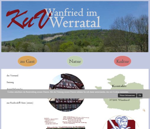 Kultur  und Verkehrsverein Wanfried e.V. Kultur   und Verkehrsverein Wanfried e.V. öffnungszeit