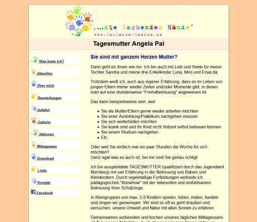 Tagesmutter Angela Pai die lachenden Hände Erfahrung Tagesmutter Angela Pai die lachenden Hände Öffnungszeit