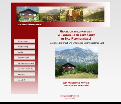 Landhaus Blaserbauer  Gästehaus  FeWo  Ferienwohnung  Berchtesgadener Land  Bad Reichenhall  Karlstein  öffnungszeit