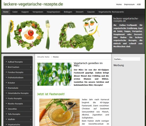 leckere vegetarische rezepte.de Home Erfahrung leckere vegetarische rezepte.de Home öffnungszeit