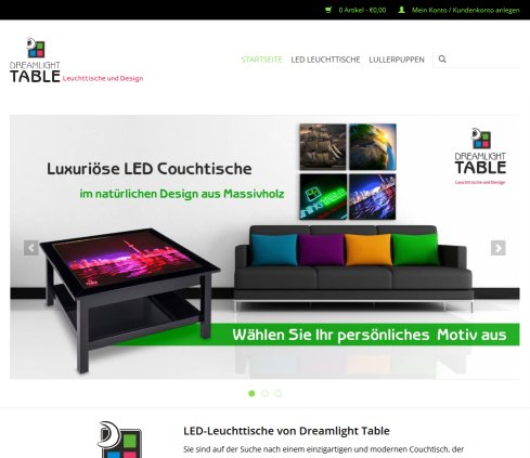 LED Leuchttische / Couchtische mit leuchtenten Bildern    öffnungszeit