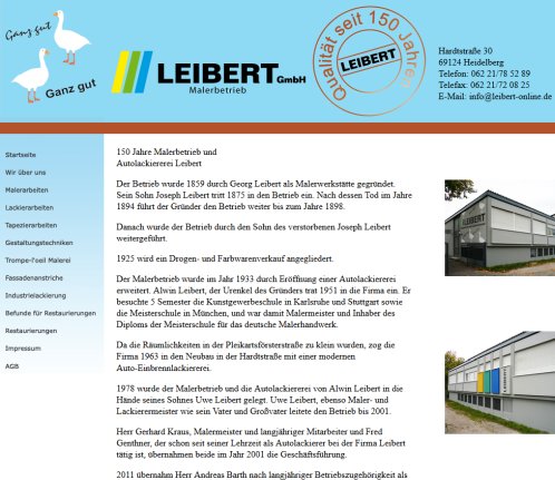 Leibert Malerbetrieb und Autolackiererei Leibert GmbH öffnungszeit