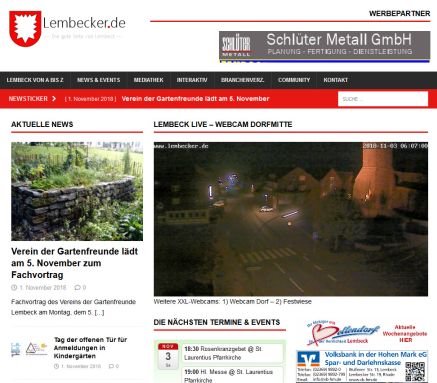 Lembecker.de  die offizielle Webseite von 46286 Dorsten Lembeck  öffnungszeit