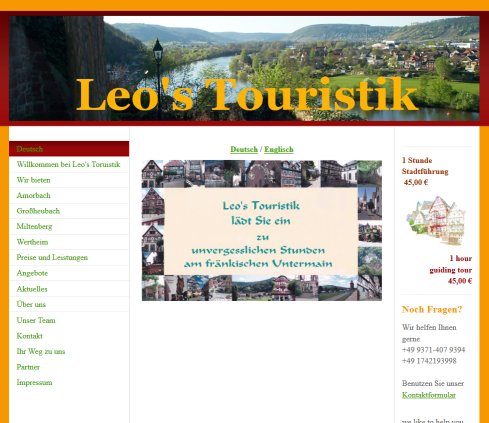 Leo's Touristik öffnungszeit