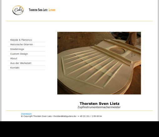 Luthier   T.S. Lietz Meisterwerkstatt für Gitarrenbau   T.S. Lietz Meisterwerkstatt für Gitarrenbau  öffnungszeit