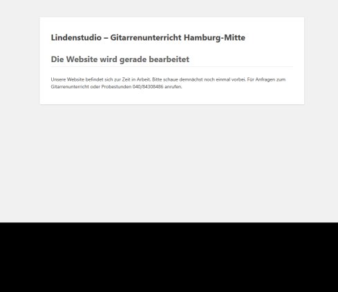 Lindenstudio - Gitarrenunterricht Hamburg &ouml;ffnungszeit