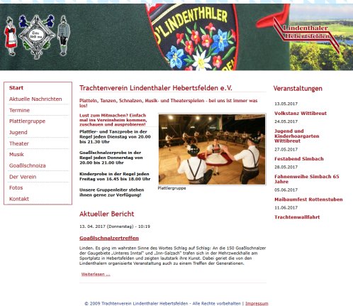 Willkommen beim Trachtenverein Lindenthaler Heberstfelden Erfahrung Willkommen beim Trachtenverein Lindenthaler Heberstfelden Öffnungszeit