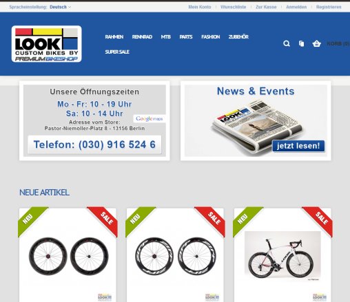 Look Bikes.de   Startseite Velo Sport Werner Otto GmbH öffnungszeit