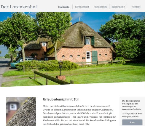 Lorenzenhof – Ferienwohnungen auf Föhr  öffnungszeit