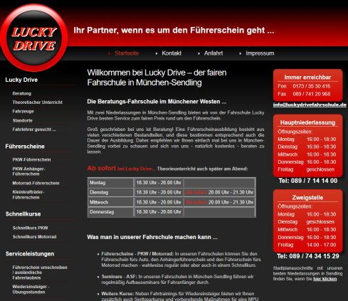 Fahrschule Lucky Drive München GmbH öffnungszeit